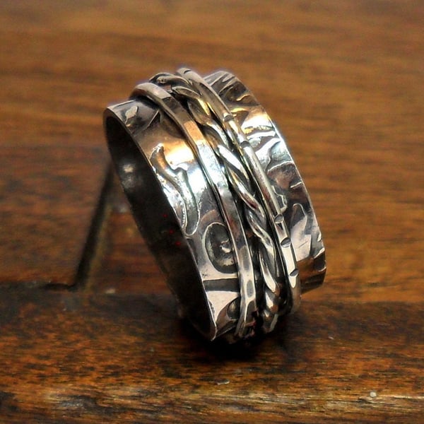 Sterling Silver Spinner Ring