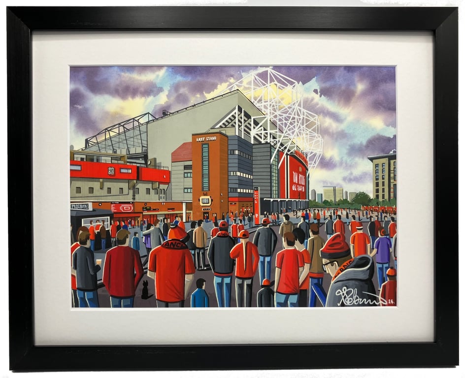 Manchester U. Framed & Unframed Art Print, Utd United Football FC, Old Trafford