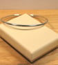 Solid Silver Bangle with Smooth Finish  - Image 6