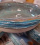 Ceramic layered textured bowl