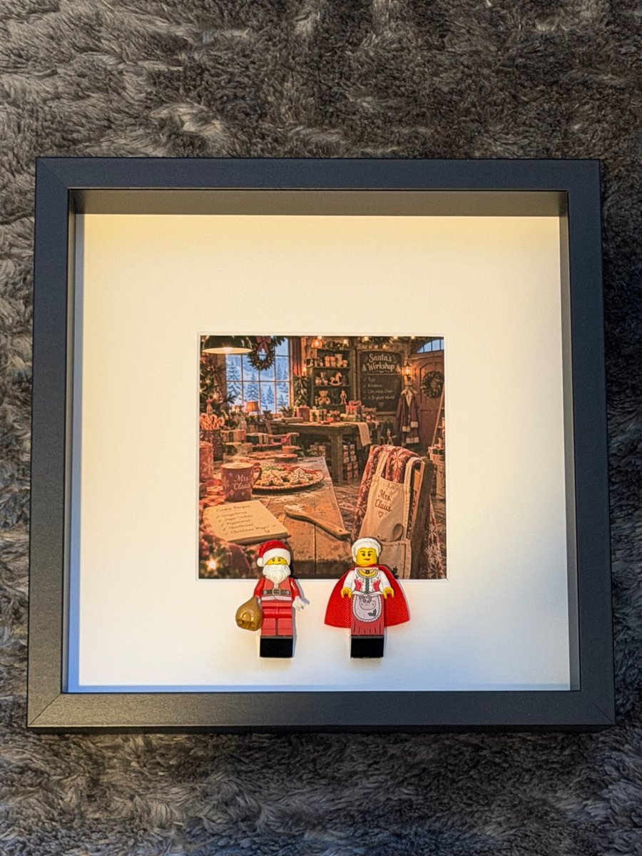 Santa & Mrs Klaus Brick Frame