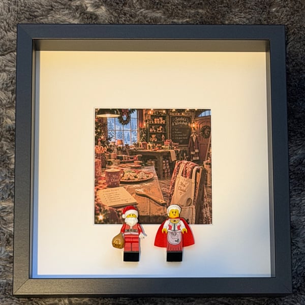 Santa & Mrs Klaus Brick Frame