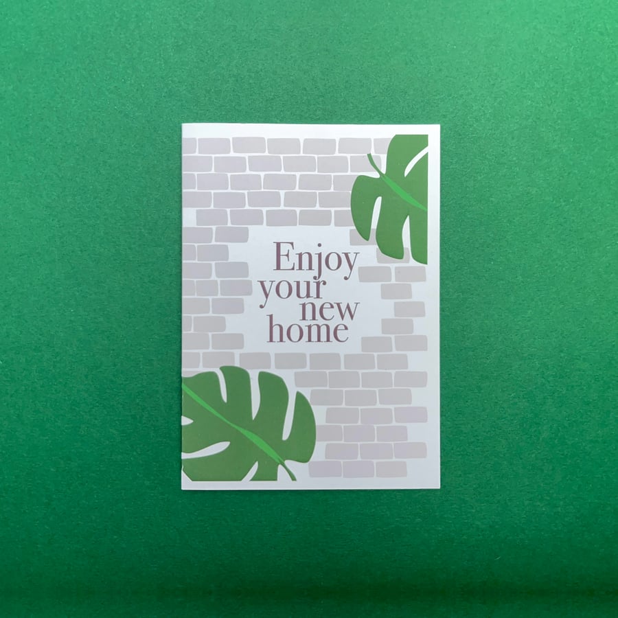New Home Card, Indoor Plants