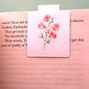 Sweet Pea Magnetic Bookmark, Handmade Botanical Bookmark Gift for Readers.
