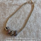 Silver Plated 'pandora style' bracelet