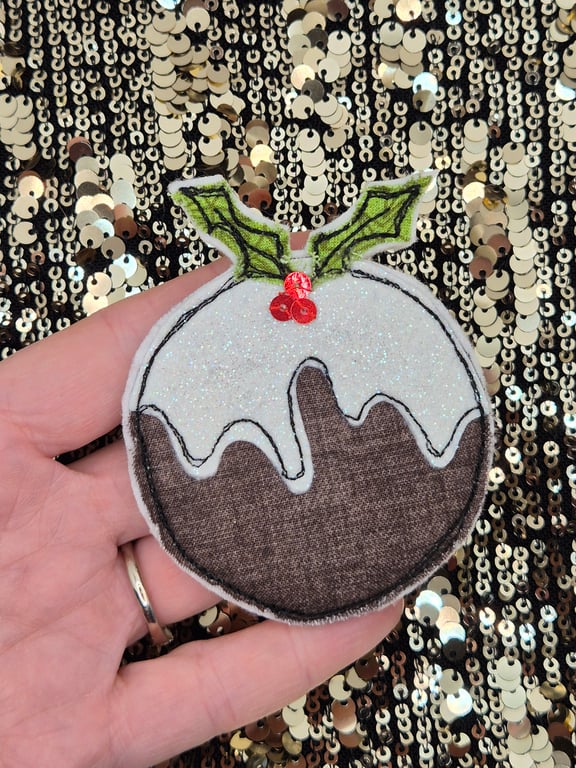 Christmas Pudding Brooch