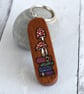 Fungi in the library. Pyrography key ring. - Image 1