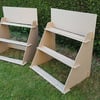 Display Stand (3 Shelf). Designed to hold large box frames, books, prints, etc.