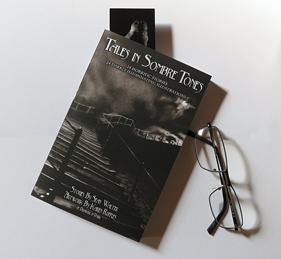 Gothic horror and ghost stories signed and illustrated book