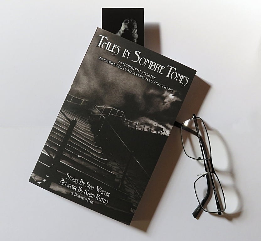 Gothic horror and ghost stories signed and illustrated book