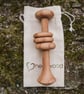 Personalised Handmade Wooden Baby Rattle