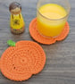 Crochet pumpkin coaster - Image 3