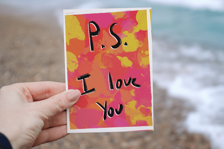 P.s. I love you greeting card