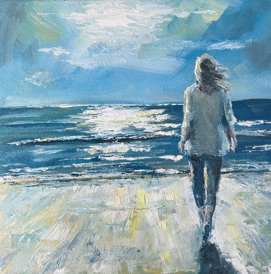 Woman on the beach