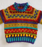 Stripes and Bobbles Baby Jumper Pattern. Knitting Pattern. PDF Knitting Pattern - Image 1
