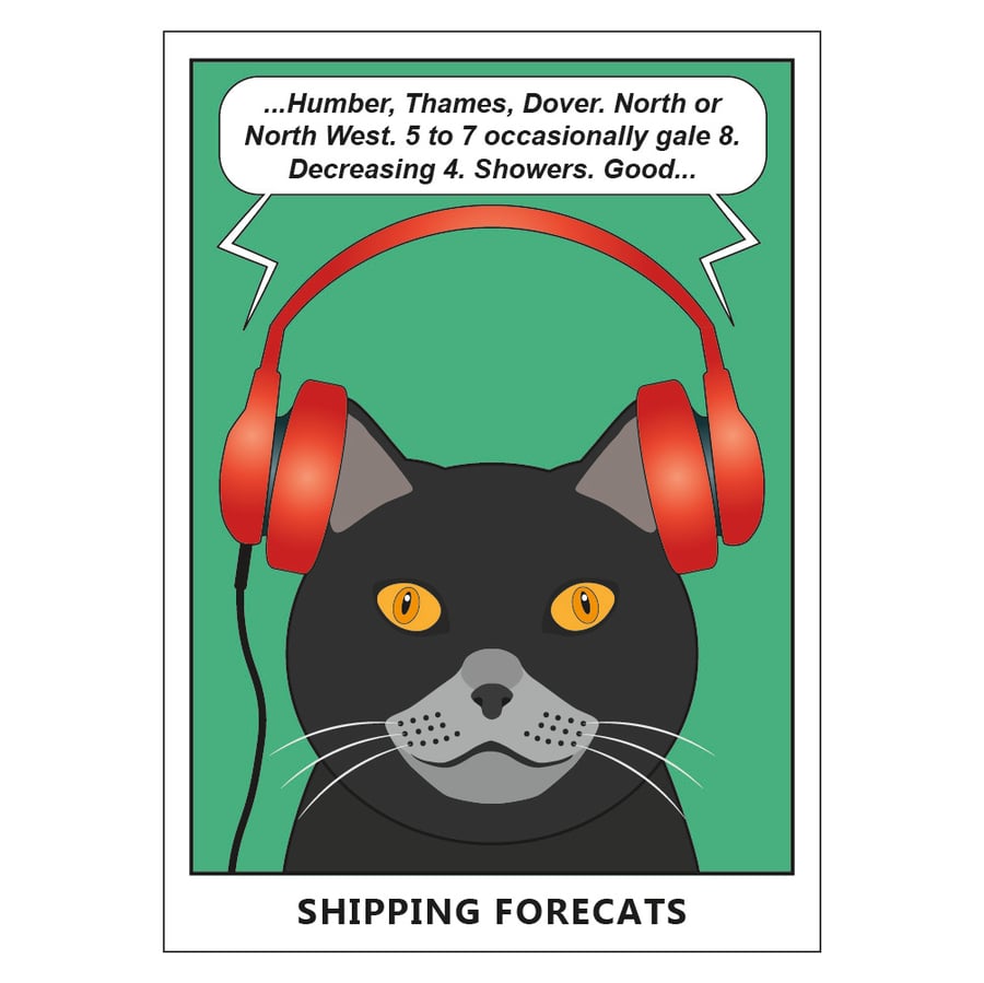 Image of Shipping Forecats Postcard
