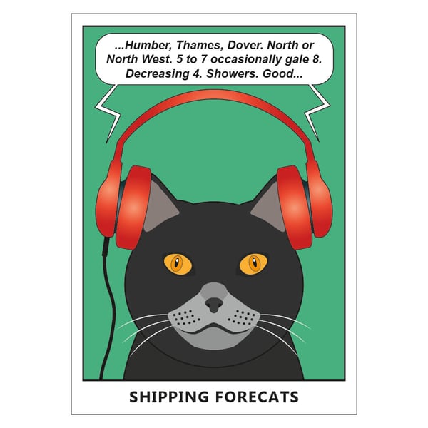 Shipping Forecats Postcard