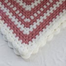 New Born Baby Girl Crochet Blanket.