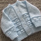16" Baby Boys Bobble Patterned Cardigan