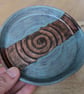 Spoon rest (stone blue & copper)
