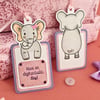 Gift Tags, Have An Elephantastic Day, Set Of 3 Elephant Gift Tags, Pink & Purple