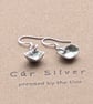 Fine Silver Organic Earrings