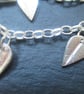 Silver leaf bracelet - Image 2