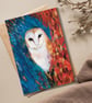 Owl Card Blank art card - Image 3