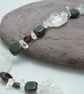Garnets & Crackled Quartz necklace - Image 4