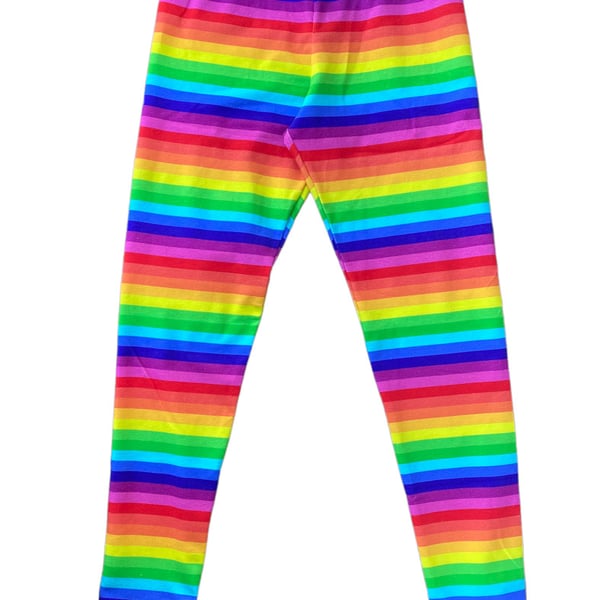 Rainbow stripe leggings - 2 to 10 years 