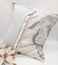 Embroidered pastel green envelope cushion cover.   - Image 5