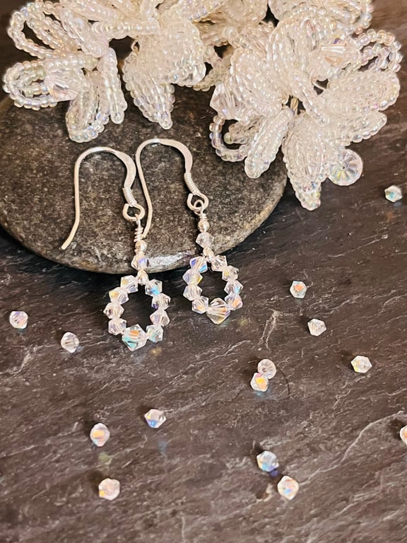 Sterling Silver & Preciosa Crystal Earrings