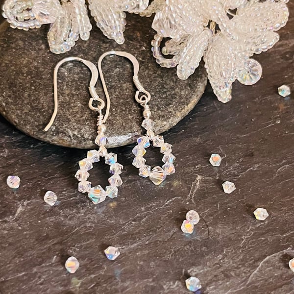 Sterling Silver & Preciosa Crystal Earrings