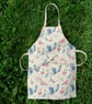 Child Apron. Size extra small,  3- 5 years.  Flamingo design.  Little helper. - Image 1