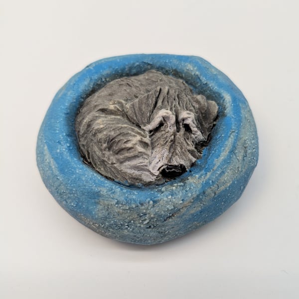 Yorkshire Pudding Schnauzer Mini Sculpture
