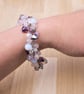 Gemstone Charm bracelet - Rose quartz, opalite, fluorite, butterflies - Image 3