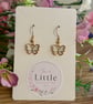 Butterfly Dangle Earrings, White Butterfly Charms, Handmade Jewellery  - Image 4