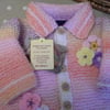 Baby Girls Knitted Jacket-Cardigan  3-12 months