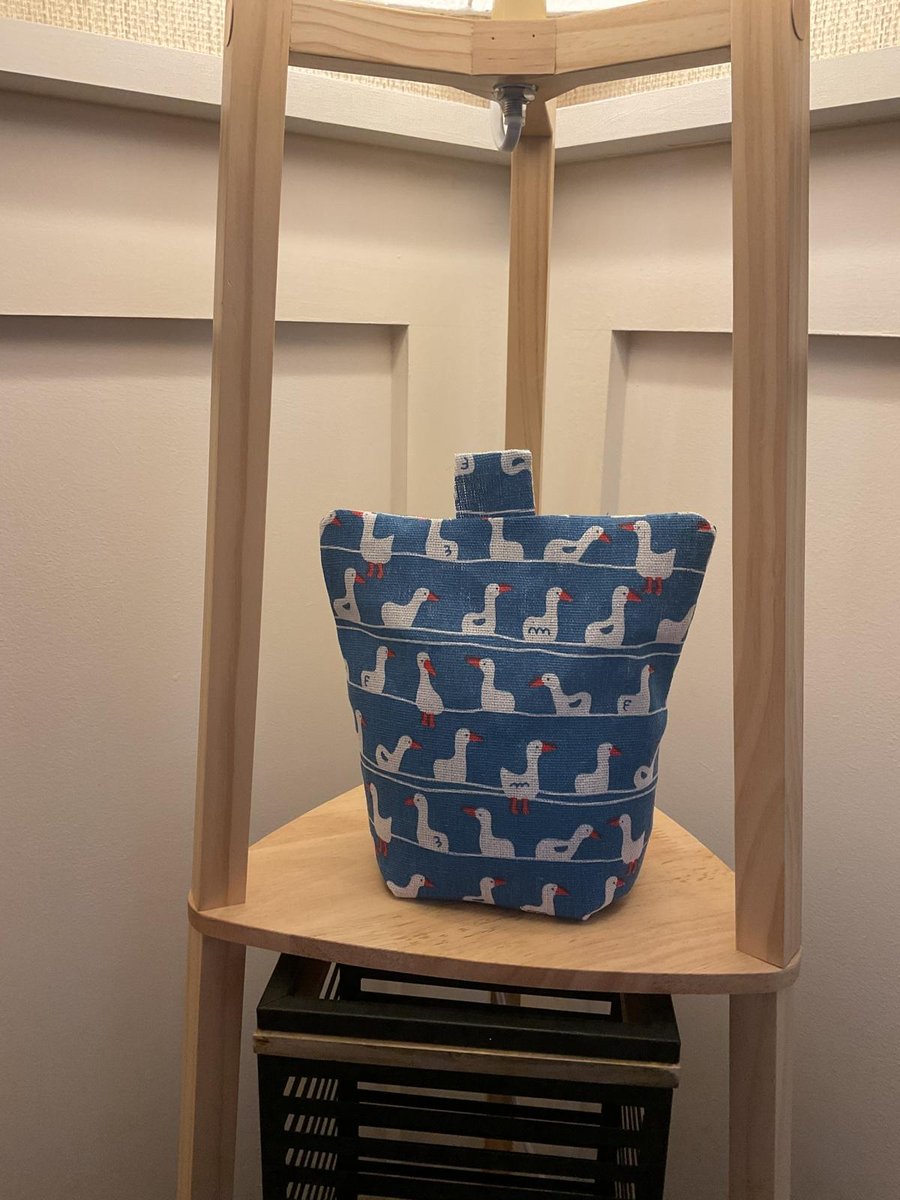 White Ducks on Blue Canvas, Doorstop