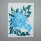 original small formal acrylic floral painting ( ref FA 6 M3 )This 