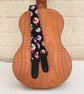 1 inch Wide Adjustable Ukulele Strap with gory eyeballs - Image 1
