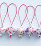 Lampwork Stitch Markers - Tropical Punch - Image 2