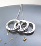 Personalised Mini Three Circles Silver Necklace - Image 1