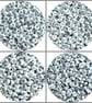 7mm Silver Acrylic Alphabet Beads, Flat Round Mixed & Single Letters - Image 4