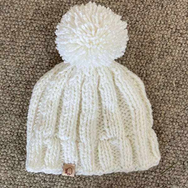 Chunky bobble hat