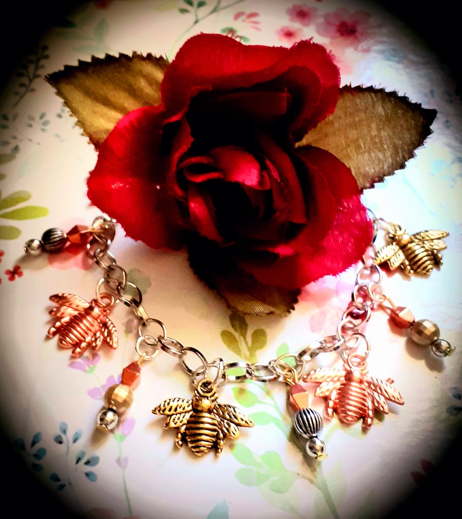 Bumble Bee charm bracelet 