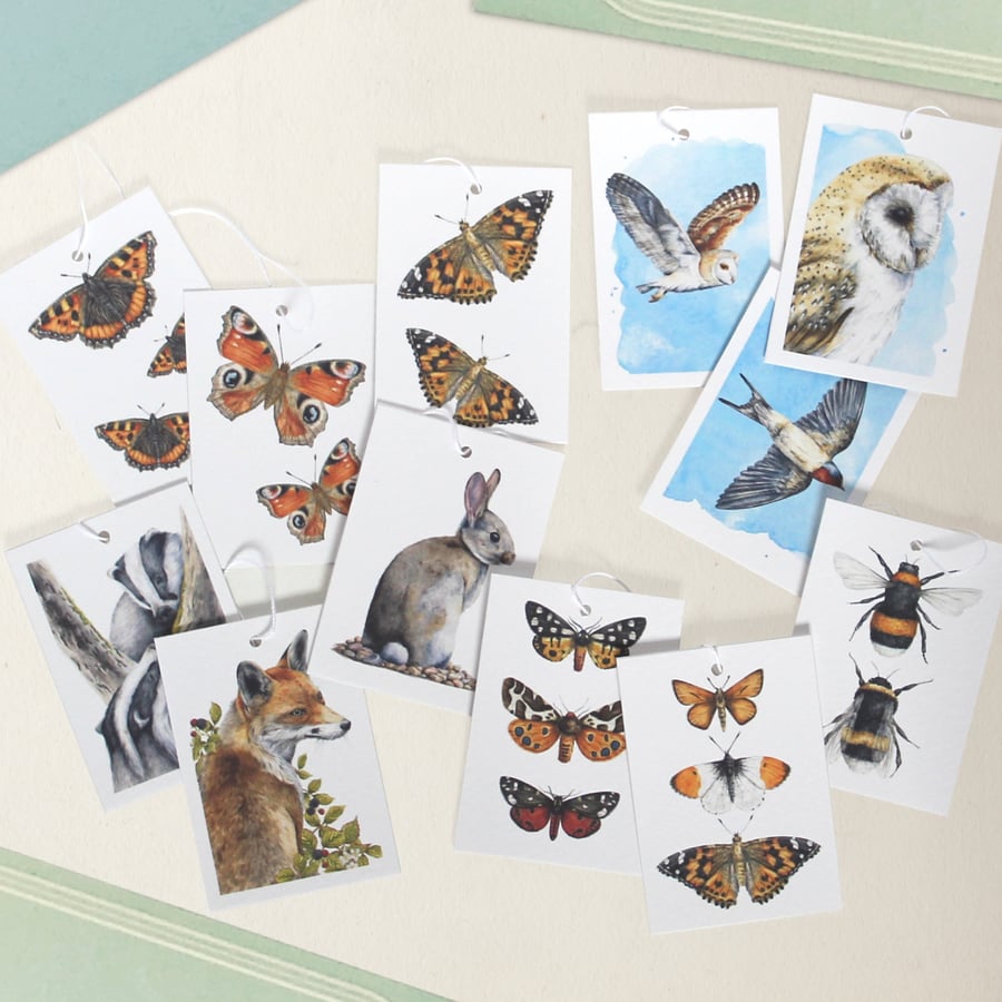 Wildlife Gift Tags - Hang Tags for Gifts and Presents