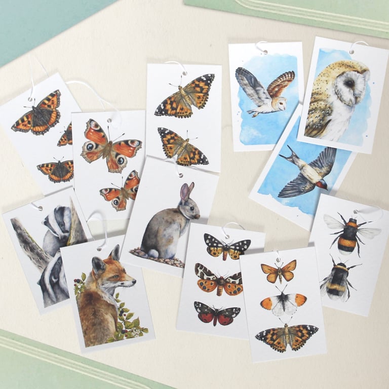Wildlife Gift Tags - Hang Tags for Gifts and Presents