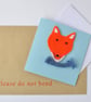 Fox handmade greeting card - Image 5