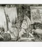 Emptiness, drypoint etching, on paper, signed & numbered, framed or unframed